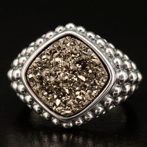 Michael Dawkins Sterling Silver Druzy Ring - Size 5.25